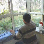 烟台福山御花园小区家庭玻璃窗贴膜